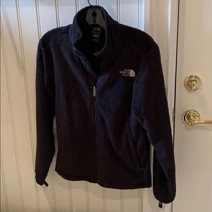 North Face black full zip fleece